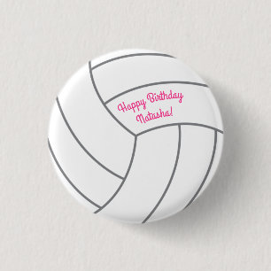Volleybal kinderen Birthday Party Sports Ronde Button 3,2 Cm