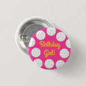 Volleybal kinderen Birthday Party Sports Ronde Button 3,2 Cm (Voorkant /achterkant)