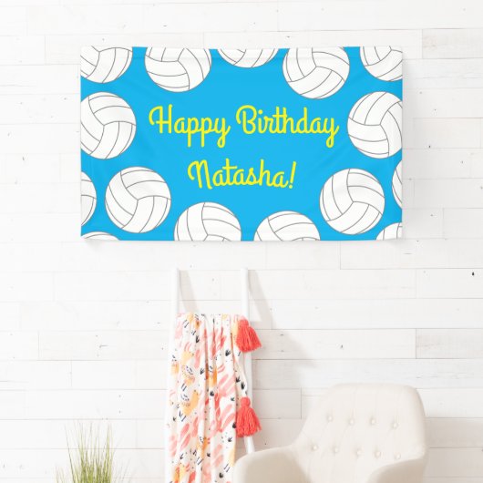 Volleybal kinderen Birthday Party Sports Spandoek (Insitu)