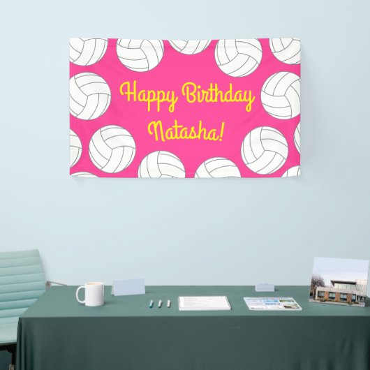 Volleybal kinderen Birthday Party Sports Spandoek (Beurs)