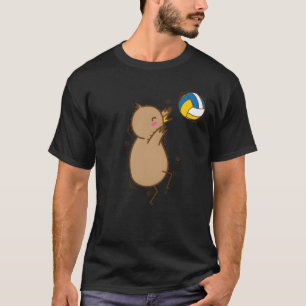 Volleybal Kiwi Vogel en Fruit cadeau T-shirt