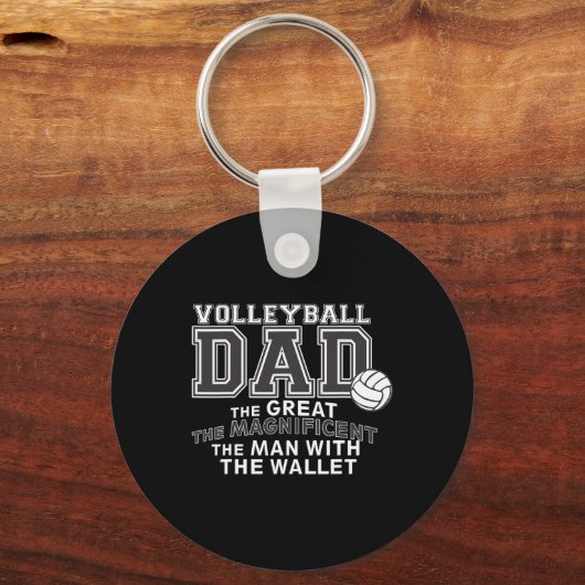 Volleybal Kleding - Volleybal Papa Sleutelhanger (Voorkant)
