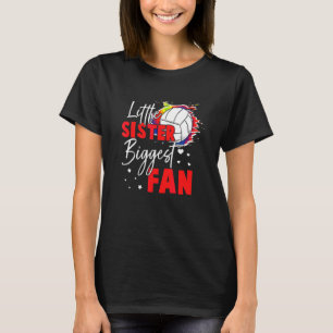 Volleybal Kleine Zus Grootste Fan Volleybal Si T-shirt
