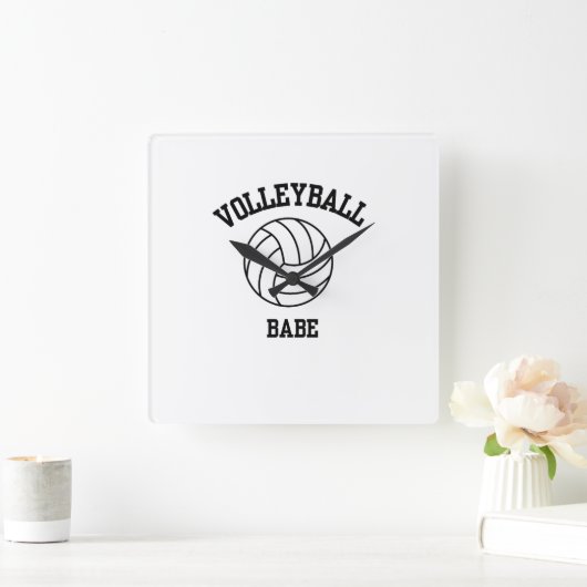 Volleybal Kunst Wandklok (Huis)