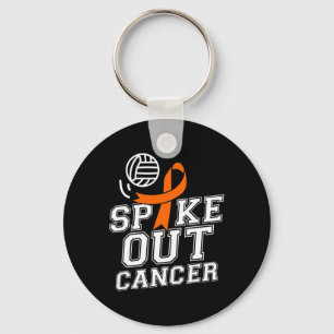 Volleybal Leukemie Kanker Bewustzijn Ribbon GI Sleutelhanger