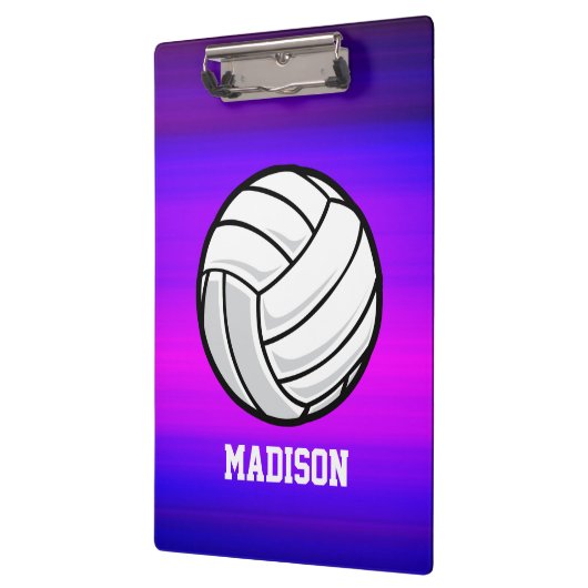 Volleybal; Levendig Violet Blauw en Magenta Klembord (Links)