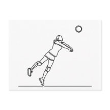 Volleybal Libero Lijntekening