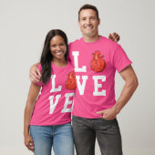 Volleybal Liefde Hart Volleybal Speler Beach Vol T-shirt (Unisex)