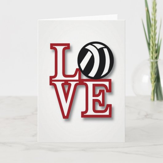 Volleybal Liefde Kaart (Voorkant)