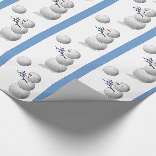 Volleybal liefhebbers Kerstmis Cadeaupapier (Hoek)