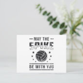 Volleybal mag de Spike met u Retro Gift zijn Briefkaart (Staand voorkant)