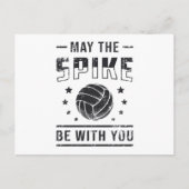 Volleybal mag de Spike met u Retro Gift zijn Briefkaart (Voorkant)