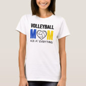 Volleybal mam: Ace bij alles-hart volleybal T-shirt (Voorkant)