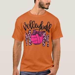 Volleybal mam Roze Ribbon Breast Cancer Bewustheid T-shirt