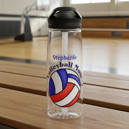 Volleybal mama met naam waterfles