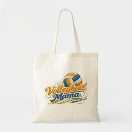 Volleybal Mama Tote Tas (Retro Schrift)
