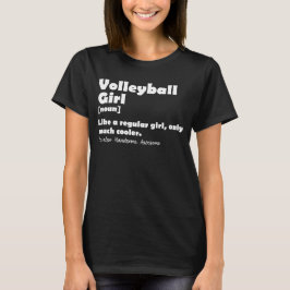 Volleybal Meisje Grappige Definitie Volleybal Lief T-shirt