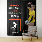 Volleybal Meisje Verjaardag, Speler Team Achtergro Wandkleed (In situ)