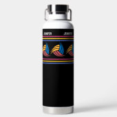 Volleybal Meisje, Volleybal Speler Gift, Verjaarda Waterfles (Achterkant)