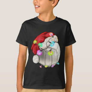 Volleybal met Santa Hat Christmas Kind Boys T-shirt