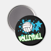 Volleybal met sterren magneet (Voorkant / Achterkant)
