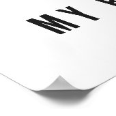 Volleybal mijn beste sport ooit poster (Hoek)