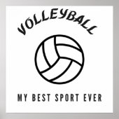 Volleybal mijn beste sport ooit poster (Voorkant)