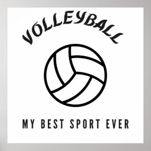Volleybal mijn beste sport ooit poster