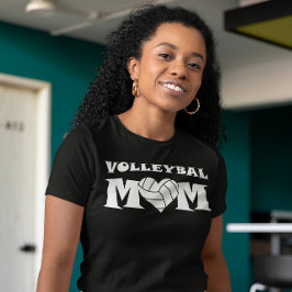 Volleybal Moeder Aangepaste Speler Naam en Nummer  T-shirt