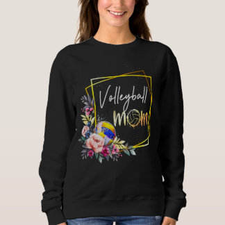Volleybal Moeder Bloemen Bal Moeder Vrouwen Trui