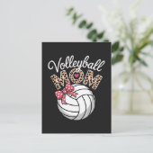 Volleybal Moeder Feestdagenkaart (Staand voorkant)