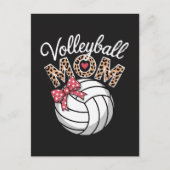 Volleybal Moeder Feestdagenkaart (Voorkant)