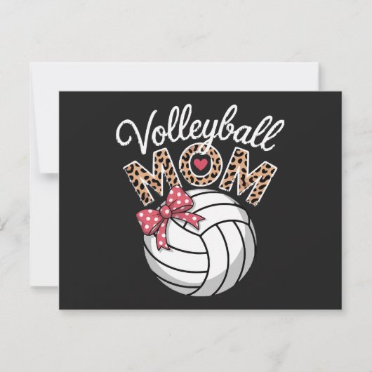 Volleybal Moeder Kaart (Voorkant)