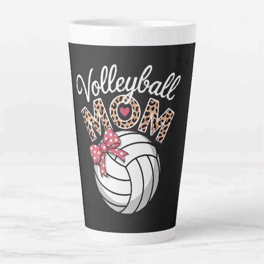 Volleybal Moeder Latte Mok (Voorkant)