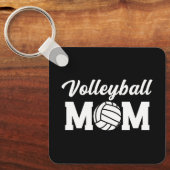 Volleybal Moeder Schattige Moeder Leven Sleutelhanger (Voorkant)
