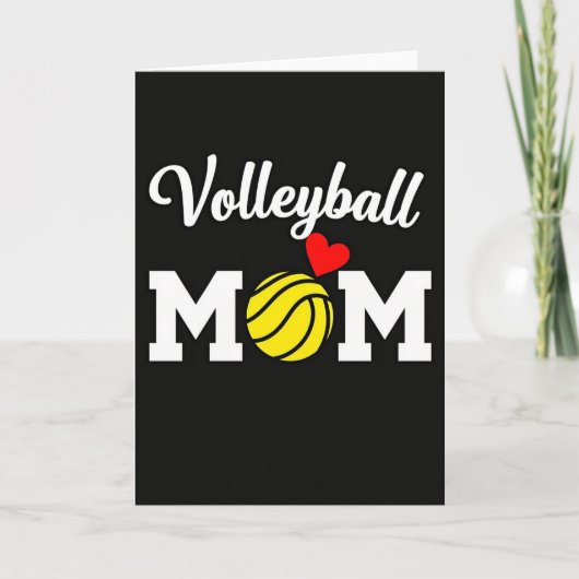 Volleybal Moeder Sport Fan Kaart (Voorkant)