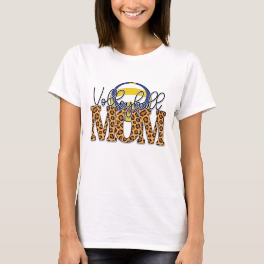 Volleybal Moeder T-shirt (Voorkant)