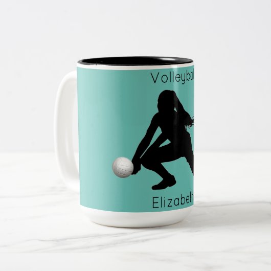 Volleybal Mok met Haar Naam (Voorkant links)