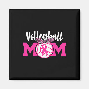 Volleybal Mom Roze Lint Borstkanker Bewustzijn Magneet