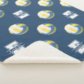 Volleybal Monogram Naam Deken – Letter E (3/4)