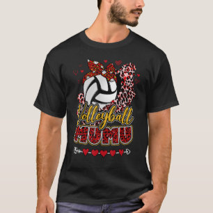 Volleybal Mu Sport Luipaard Moeder Oma Familie T-shirt