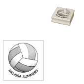 Volleybal Naam op maat Rubberstempel (Gestempeld)
