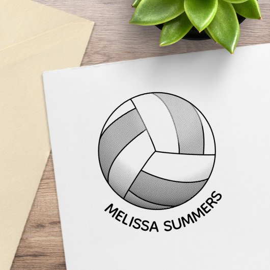 Volleybal Naam op maat Rubberstempel