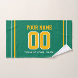 Volleybal Naam & Rugnummer op Kleding, Team Cadeau Handdoek