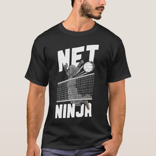 Volleybal Net Ninja Ninja  T-shirt (Voorkant)