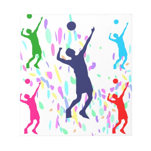 VOLLEYBAL NOTITIEBLOK (Voorkant)