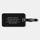  Volleybal Ocean Summer | Monogram Aangepast Bagagelabel (Achterkant horizontaal)