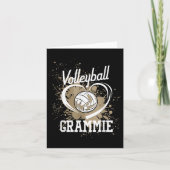 Volleybal Oma Hart Volleybal Speler Kaart (Voorkant)