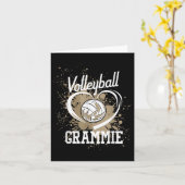 Volleybal Oma Hart Volleybal Speler  Kaart (Gele Bloem)