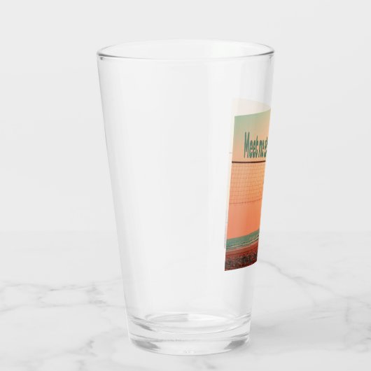 Volleybal ontmoet me op het net glas (Rechts)
